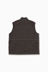 BRUSHED NYLON VEST,CHARCOAL, small image number 1