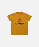 KIDS GRAMICCI LOGO TEE,MUSTARD, small image number 0