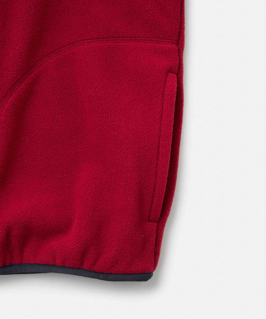 FLEECE CARDIGAN ZIP-UP,DEEP MAROON, large image number 12