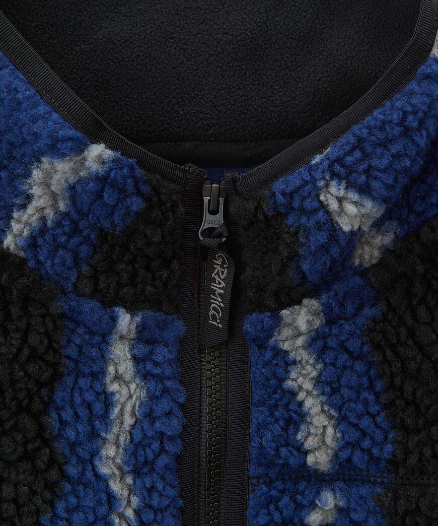 RIPPLE SHERPA VEST,NAVY RIPPLE, large image number 10