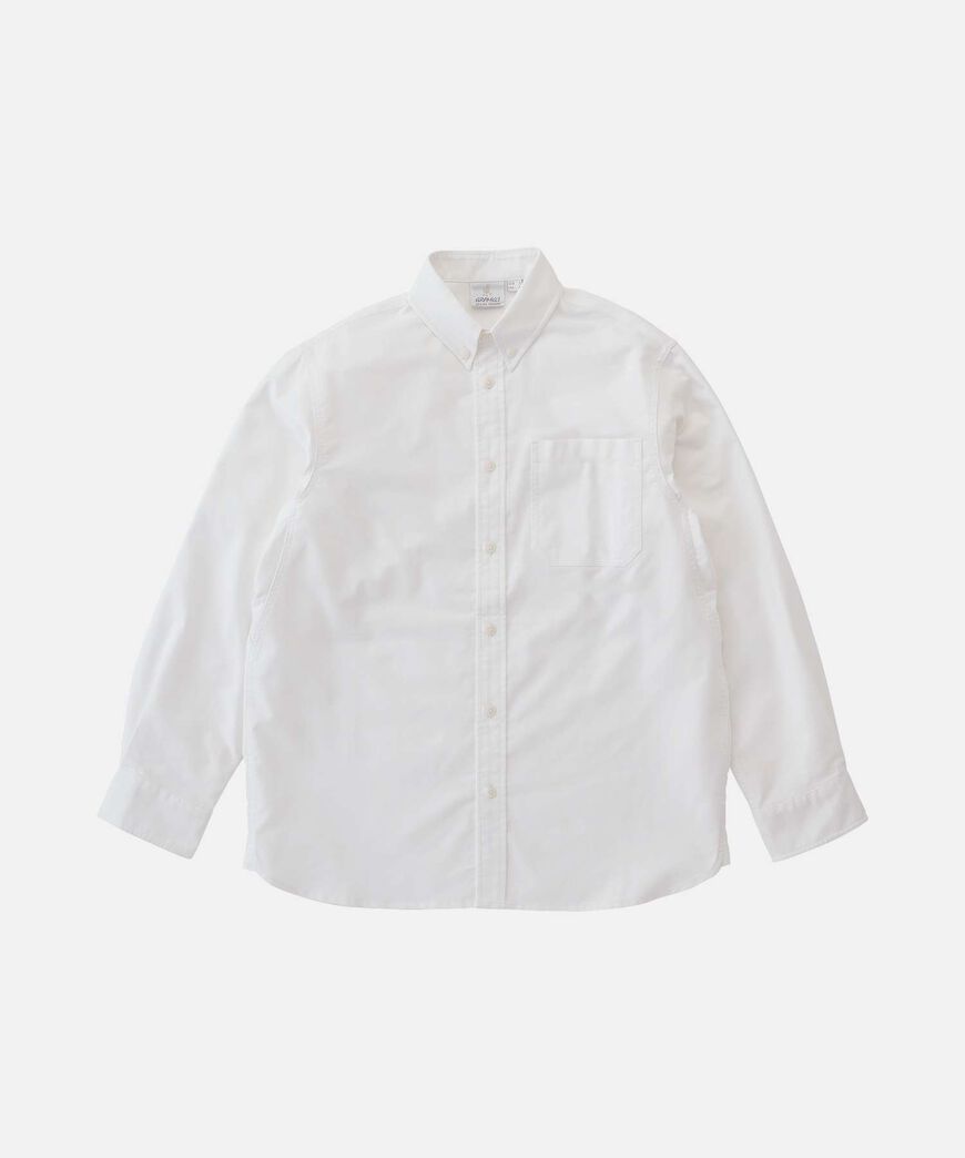 OXFORD BUTTON DOWN STANCE SHIRT,WHITE, large image number 0