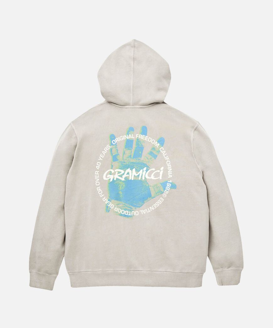 CLIMBER’S HAND HOODED SWEATSHIRT,PIGMENT OAT, large image number 1