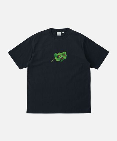 LEAF TEE,VINTAGE BLACK, medium