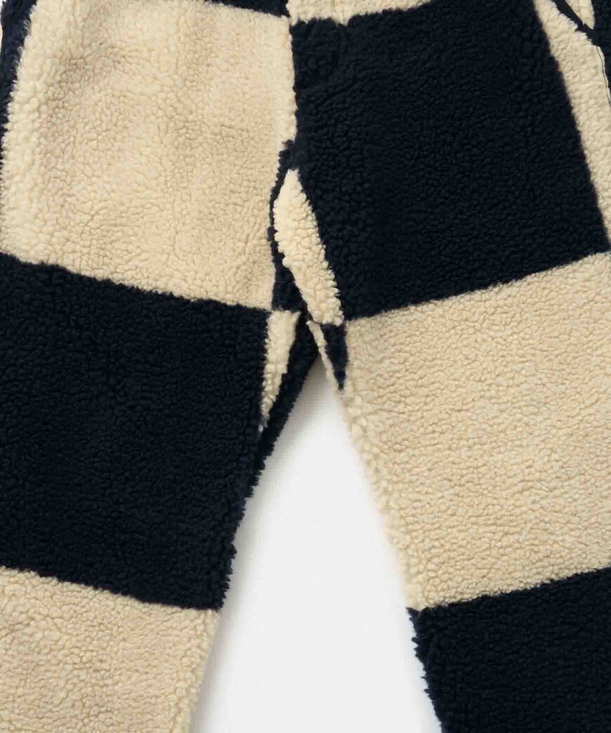 CHECKERED SHERPA PANT,NATURAL / NAVY CHECK, large image number 7