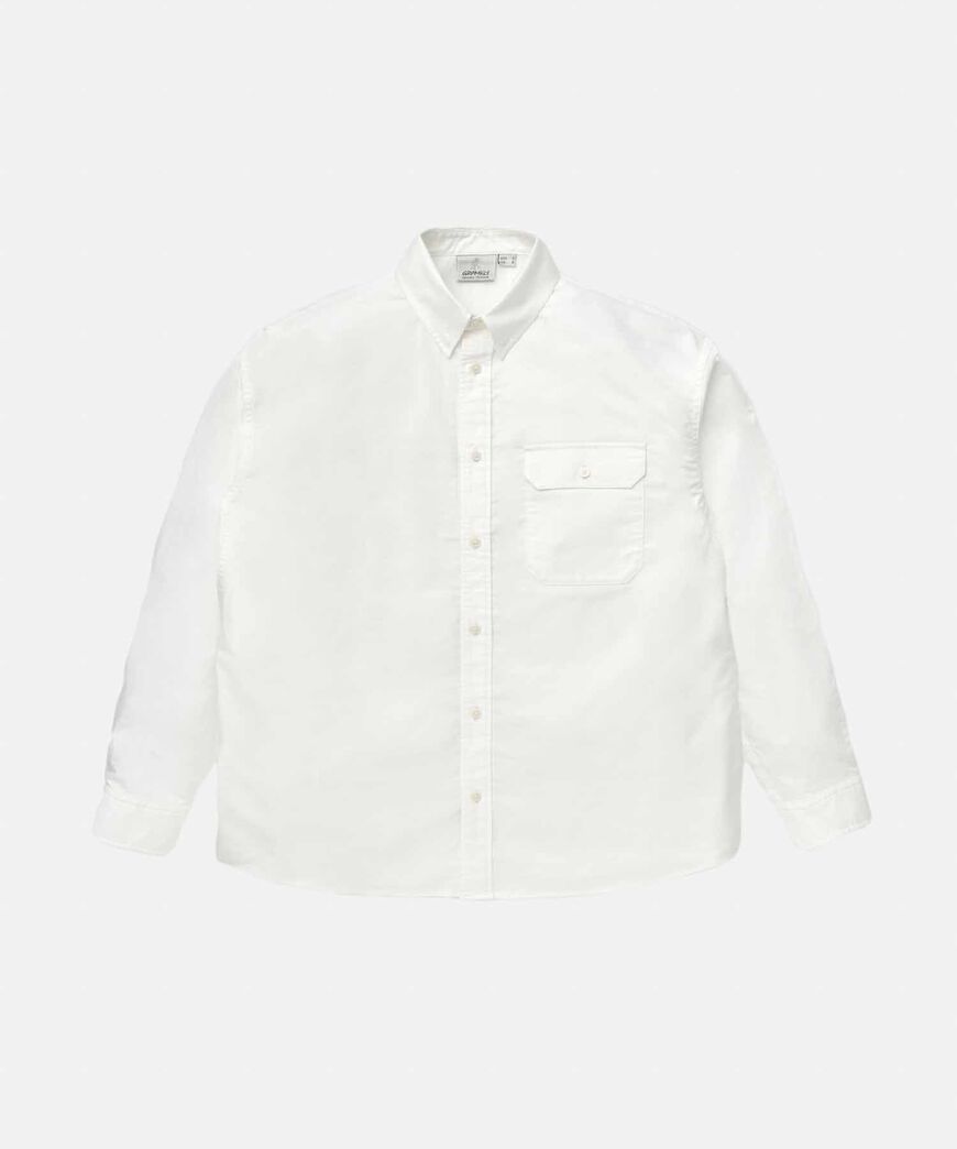 OXFORD BUTTON DOWN STANCE SHIRT,WHITE, large image number 0