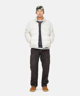 DOWN PUFFER JACKET,DARK BROWN, small image number 3