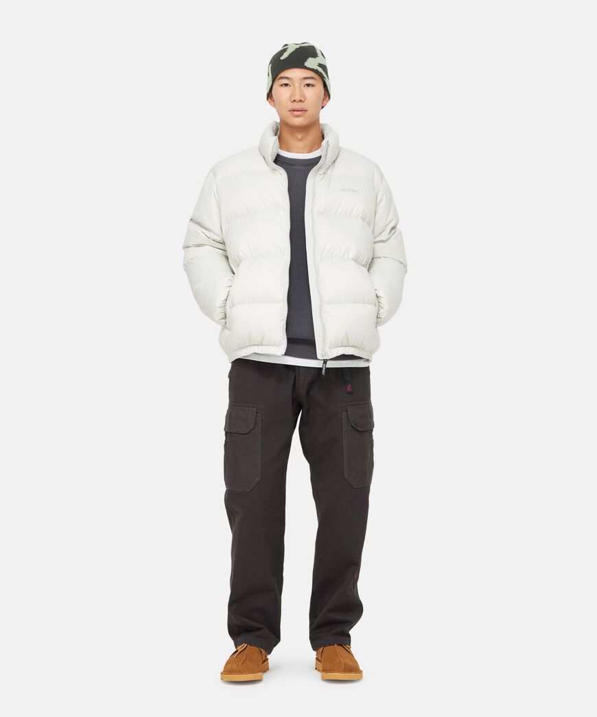 DOWN PUFFER JACKET,DARK BROWN, large image number 3