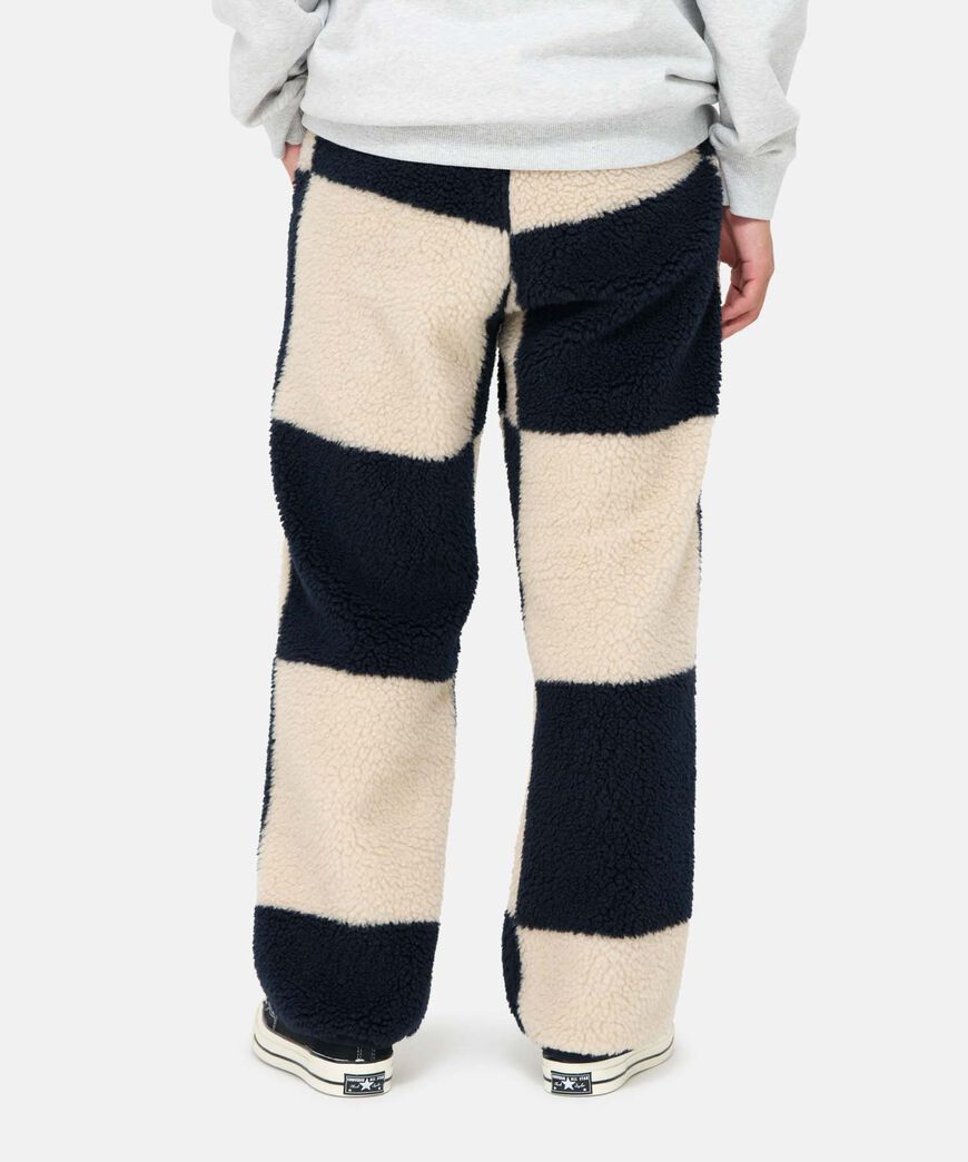 CHECKERED SHERPA PANT,NATURAL / NAVY CHECK, large image number 6