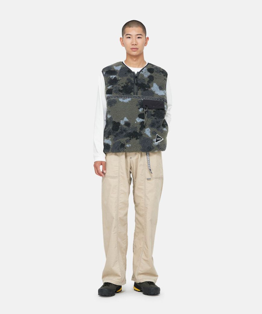 JQ TAPE FLEECE VEST,CAMO, large image number 3