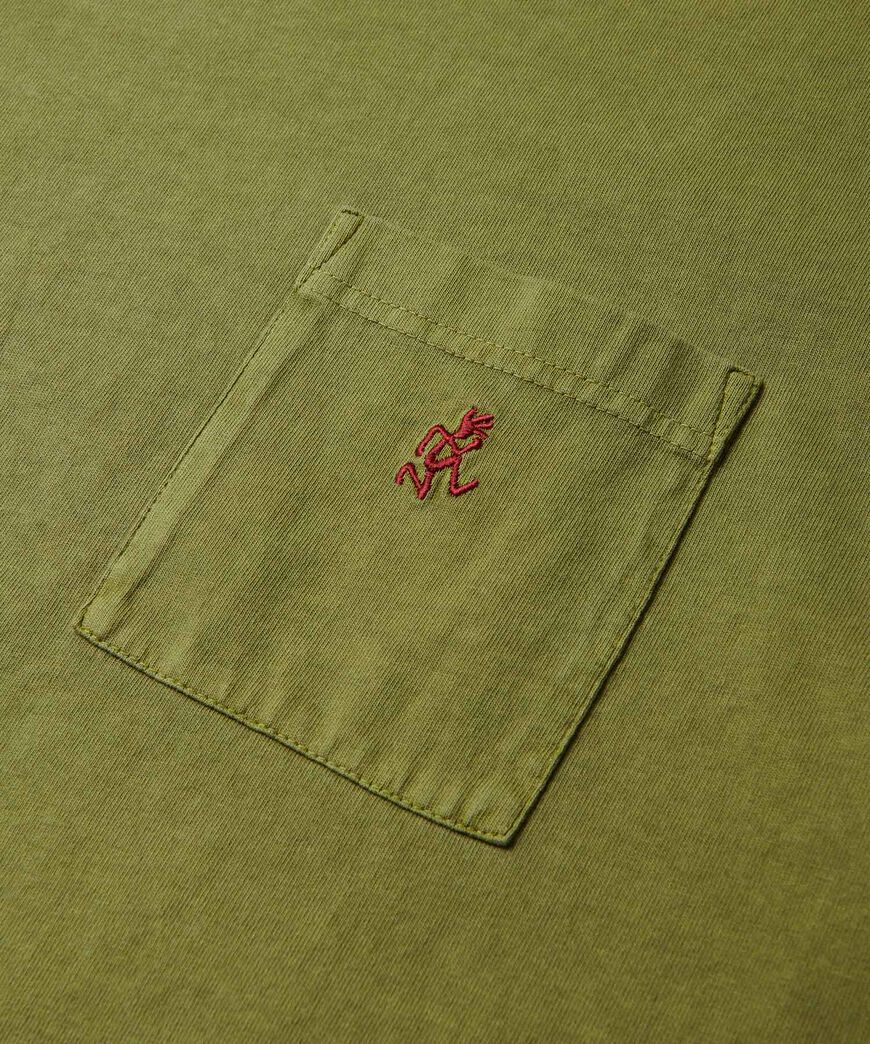 ONE POINT TEE PIGMENT DYED,BROWN PIGMENT, large image number 3