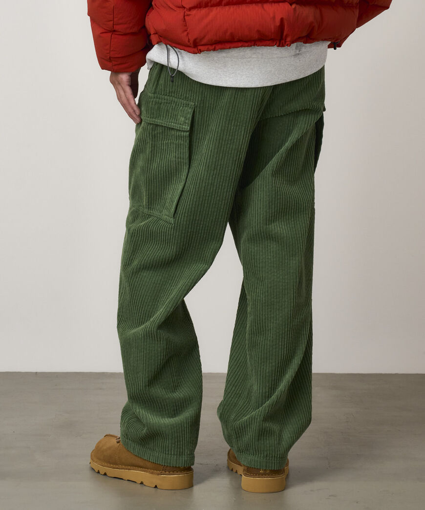 BROCKTON BIG CORDUROY PANT,PINE GREEN, large image number 6