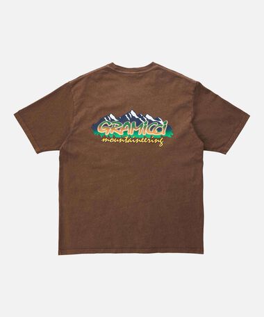 MOUNTAINEERING TEE, BROWN PIGMENT MOUNTAINEERING TEE,BROWN PIGMENT, medium