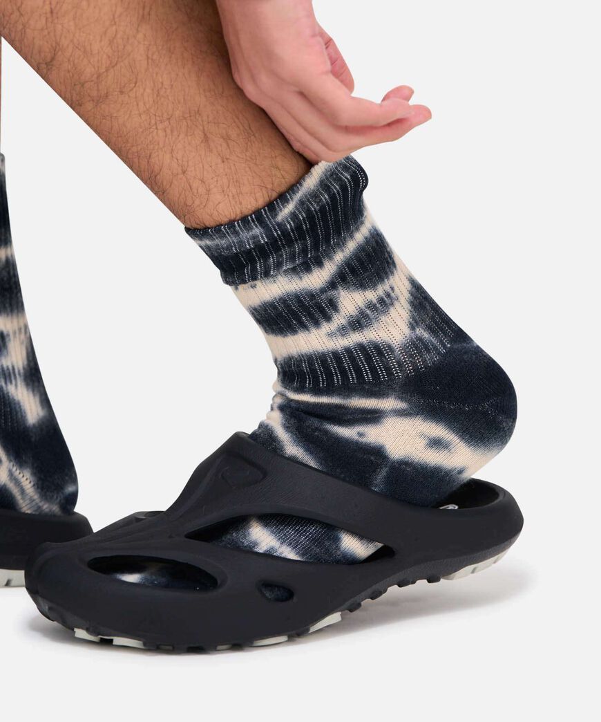 TIE DYE CREW SOCKS,BLACK, large image number 3