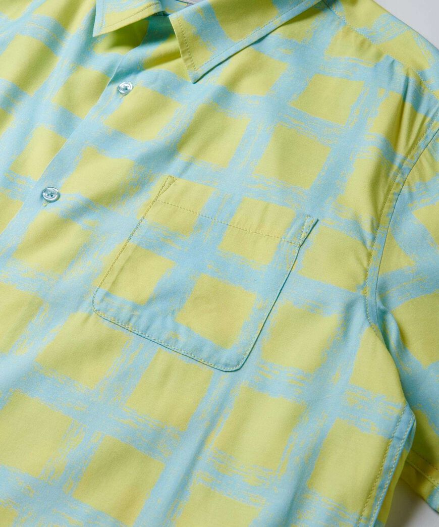 CHECKERD RAYON SHIRT,GLOW, large image number 9