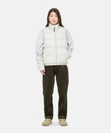 DOWN PUFFER VEST,DARK BROWN, small image number 8