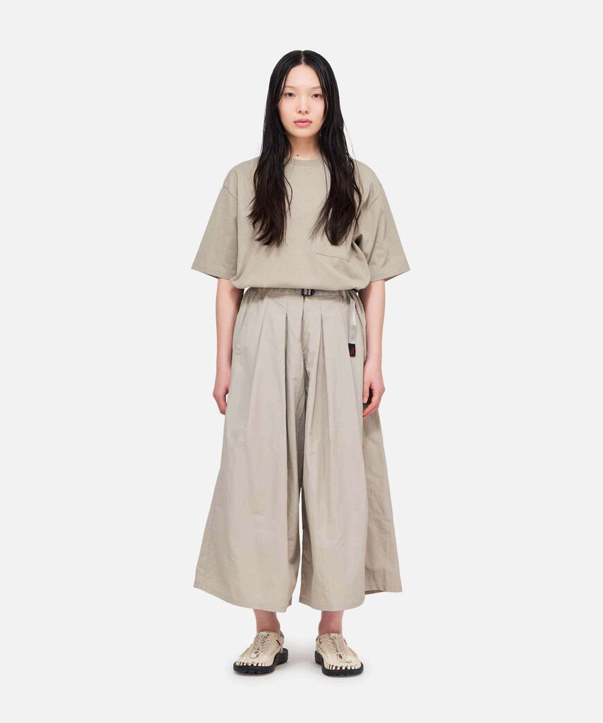 NYLON FLARE PANT,DUNE, large image number 1