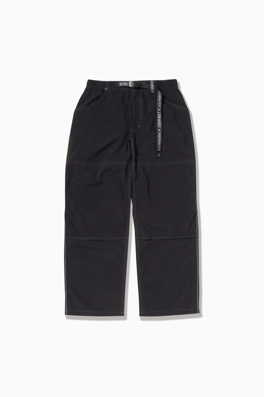 NYLON DOUBLE KNEE PANT,BLACK, large image number 0