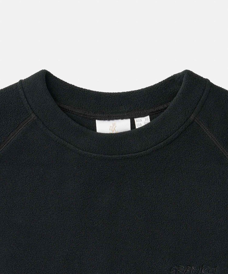 FLEECE RAGLAN CREW,BLACK, large image number 8