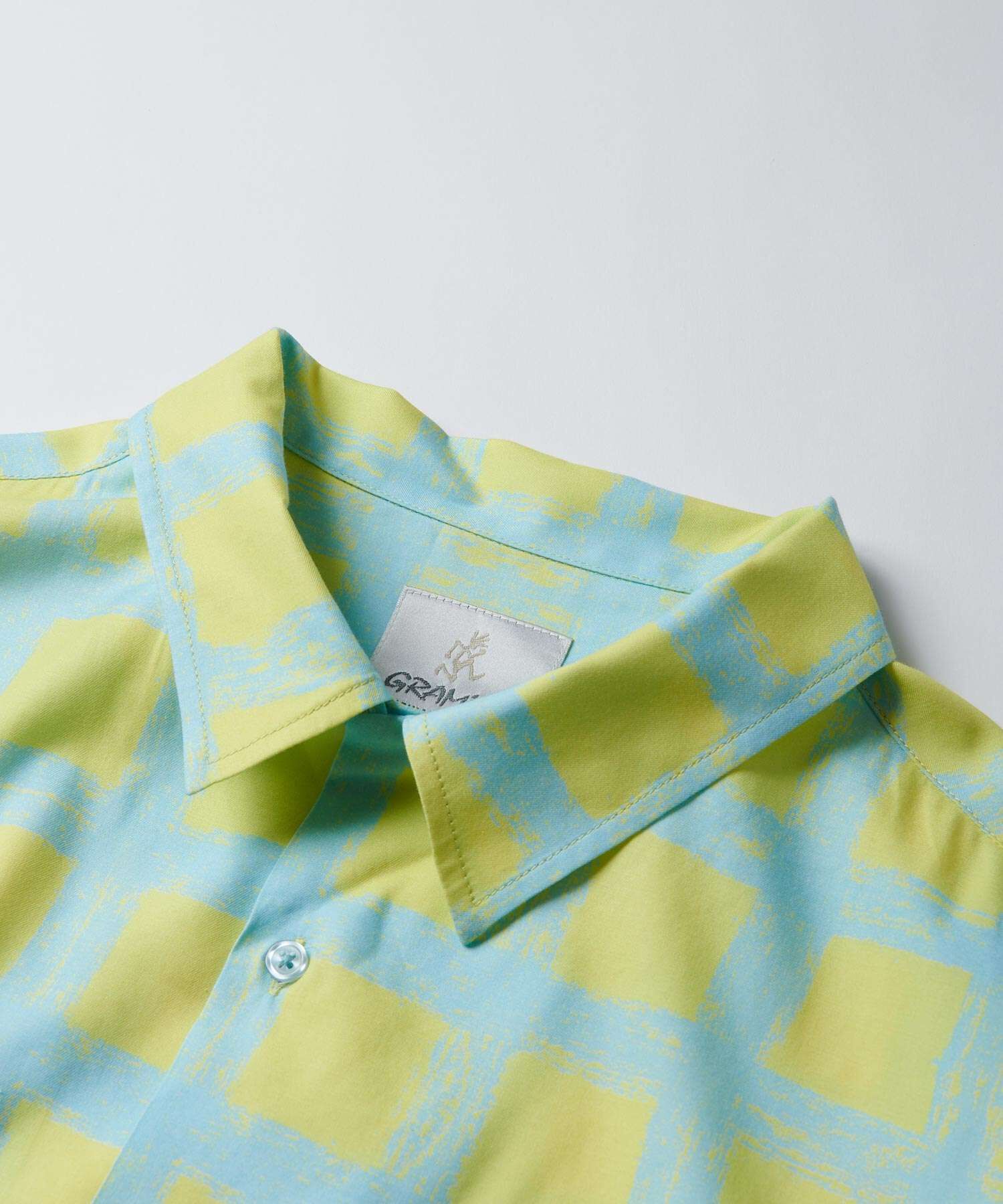 美品GRAMICCIグラミチCHECKERD RAYON SHIRT Gramicci Checkered Rayon Shirt