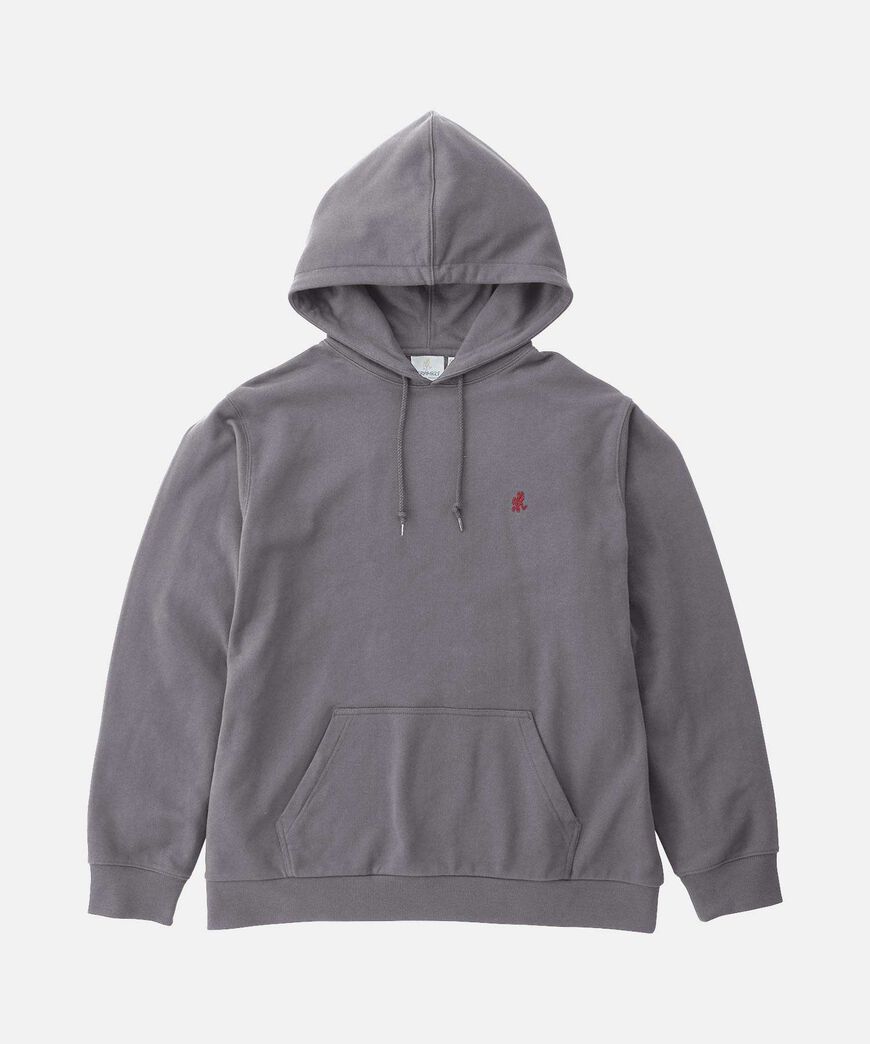 ONE POINT HOODED SWEATSHIRT,CHARCOAL PIGMENT, large image number 0