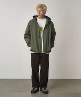 NORTHSIDE PLAID HOODED JACKET,OLIVE, small image number 2