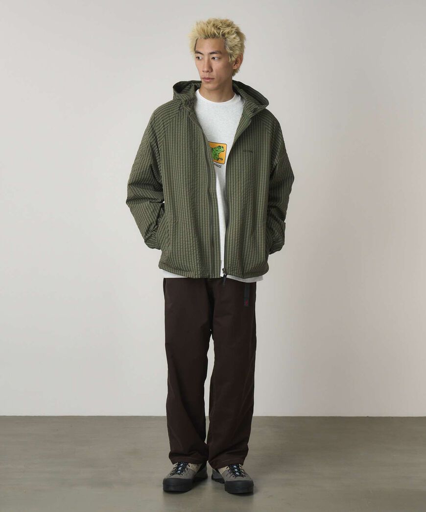 NORTHSIDE PLAID HOODED JACKET,OLIVE, large image number 2