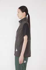 BRUSHED NYLON VEST,CHARCOAL, small image number 5