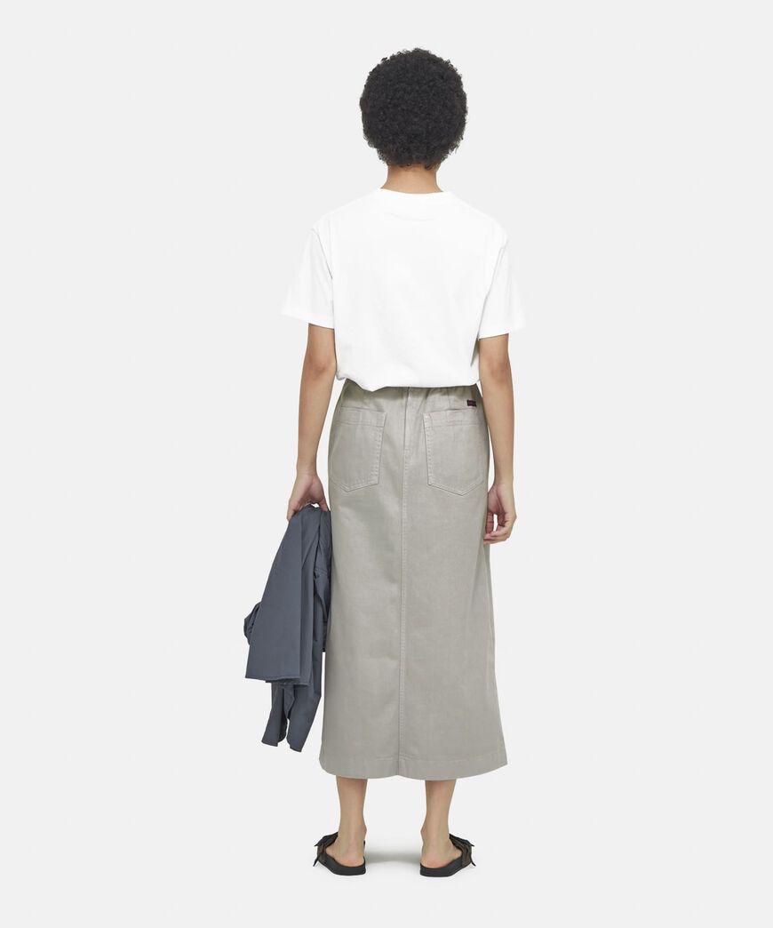 LONG BAKER SKIRT,US CHINO, large image number 3