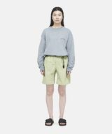 NYLON LOOSE SHORT,OLIVE, small image number 1