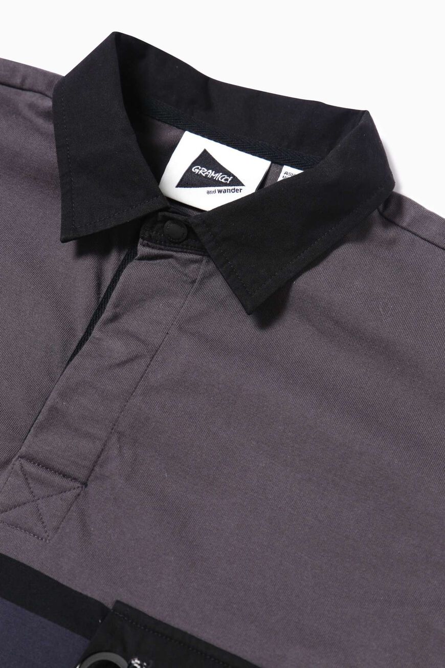 TECH RUGBY SHIRT,CHARCOAL, large image number 3