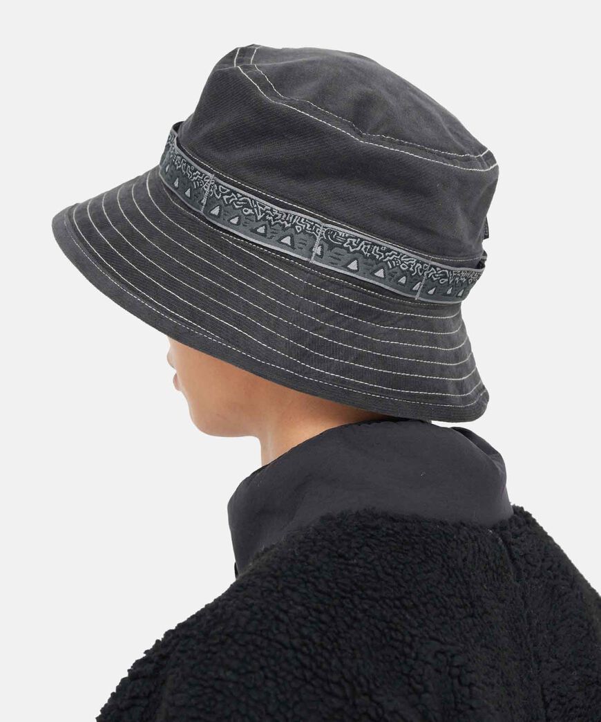 JQ TAPE CORDUROY HAT,CHARCOAL, large image number 5