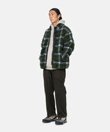 SHADOW PLAID SHERPA JACKET,OLIVE SHADOW PLAID, small image number 3