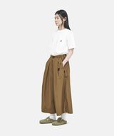 NYLON FLARE PANT,DEEP OLIVE, small image number 2