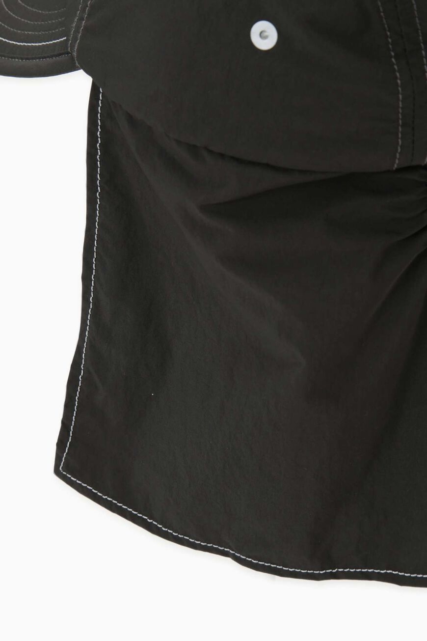 BRUSHED NYLON SUNSHADE CAP,CHARCOAL, large image number 5