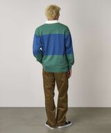 LANGDON RUGBY SHIRT,CERULEAN / EMERALD, small image number 4