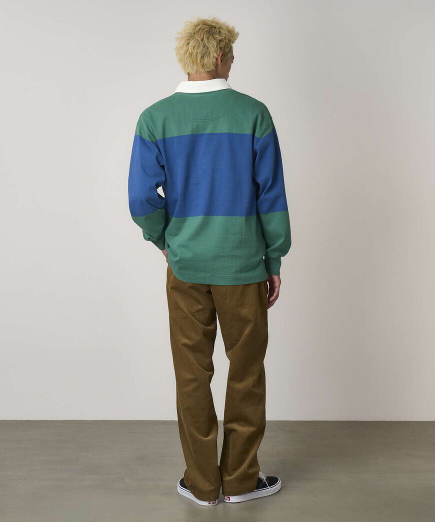 LANGDON RUGBY SHIRT,CERULEAN / EMERALD, large image number 4