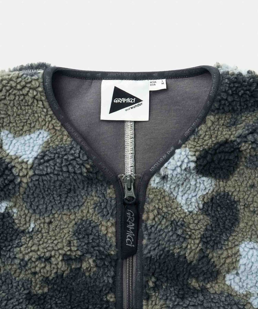 JQ TAPE FLEECE VEST,CAMO, large image number 13
