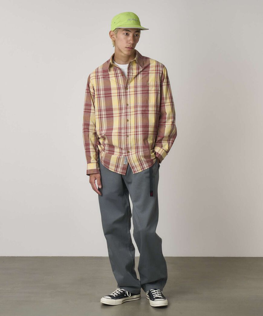 BROADCLOTH STANCE SHIRT,MUSTARD, large image number 1