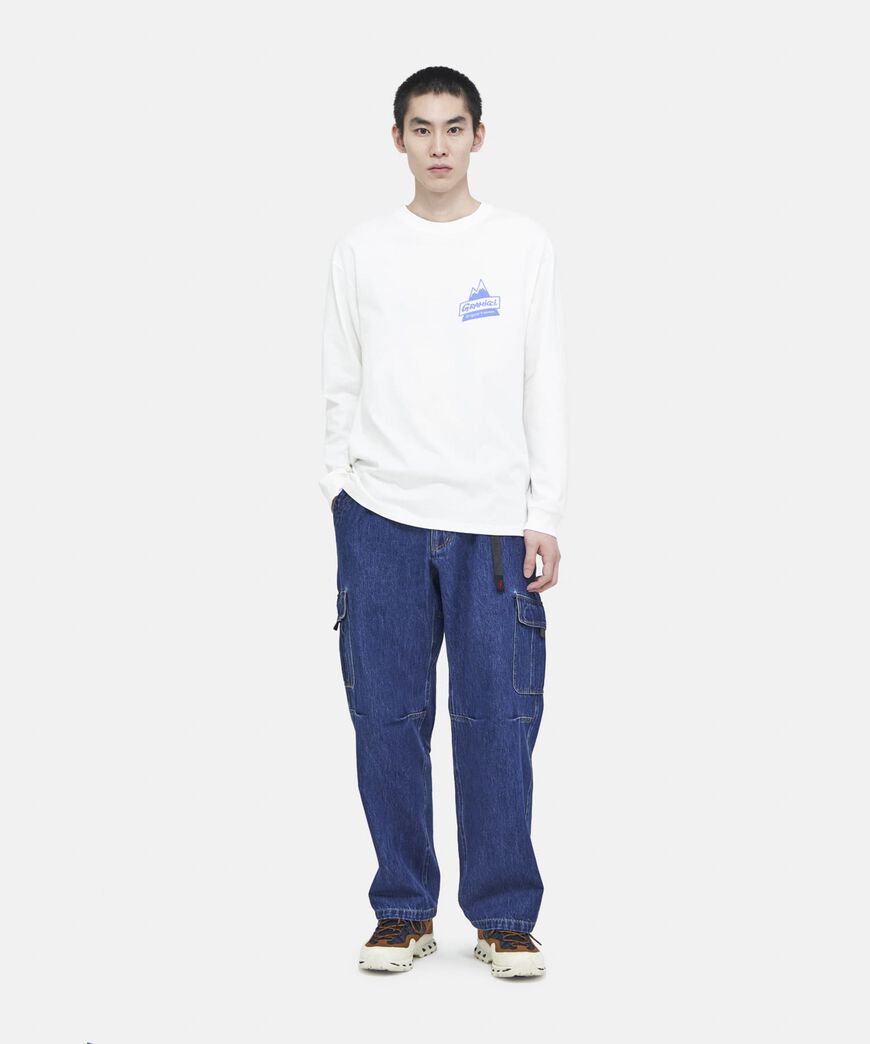 PEAK L/S TEE,WHITE, large image number 2