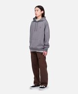 ONE POINT HOODED SWEATSHIRT,CHARCOAL PIGMENT, small image number 3