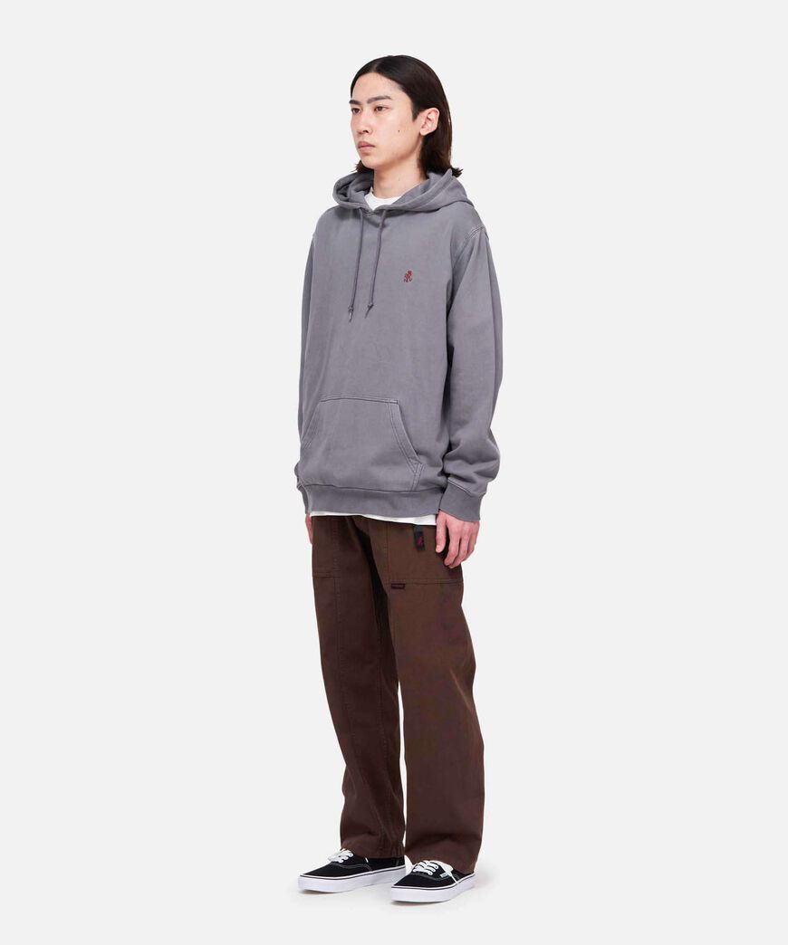 ONE POINT HOODED SWEATSHIRT,CHARCOAL PIGMENT, large image number 3